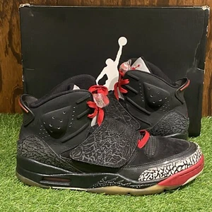 Nike Jordan Son of Mars Black Cement 2012 con scatola 512245-001 / uomo US taglia 11 - Foto 1 di 19