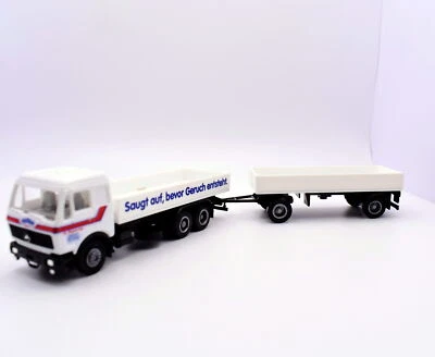modellino camion scala 1:87 Herpa mercedes catsan modellismo statico collezione - Immagine 1 di 3