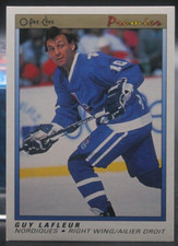 Guy Lafleur (Nordiques/HOF) 1990-1991 O-Pee-Chee Premier #55 (NM)