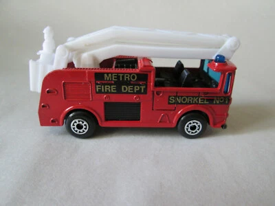 1981 Matchbox Snorkel Fire Engine Truck #MB-63 (Red 1/64) - Image 1 of 4