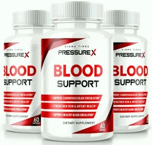 (3 Pack) Pressure X Blood Support Pills to Balance Blood Pressure & Sugar Levels - Picture 1 of 8