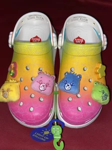 Zueco Crocs Care Bears Crush Iluminado Arco Iris Zapatos Para Mujer Talla 9 Nuevo con Etiquetas - Imagen 1 de 6