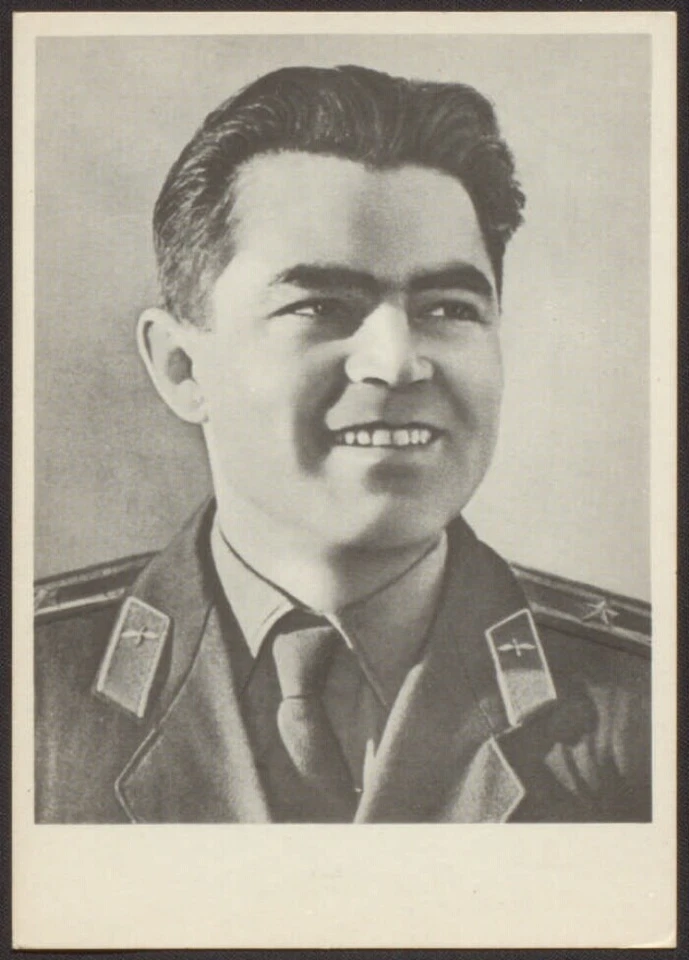 VINTAGE Original RARE POST Card .The Space ASTRONAUT NIKOLAEV. - Image 1 of 1