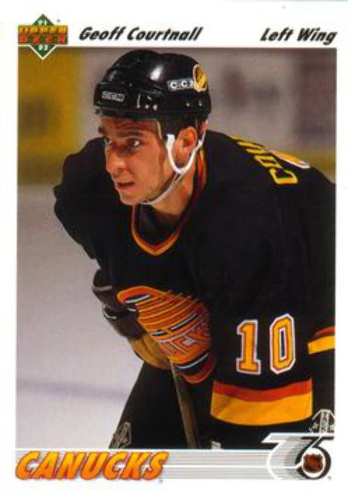 #467 Geoff Courtnall - Vancouver Canucks - 1991-92 Upper Deck Hockey - Image 1 of 1