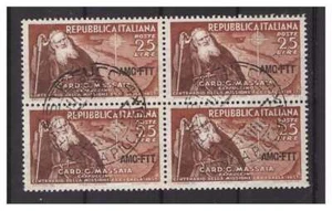 Trieste A - 1952 Masaia Quartina Usada - Bild 1 von 1