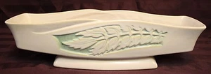 Consola Rosevillart Pottery Silhouette 731-14 tazón crema con verde - Imagen 1 de 6