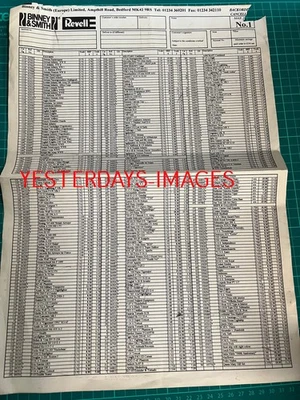 Revell Model Kits Binney & Smith Trade Price Guide Order Sheet Cataloge (2) - Image 1 of 4