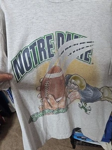 Rare- 90s Notre Dame Fighting Irish Diving AOP made In USA- Size XL - Picture 1 of 9
