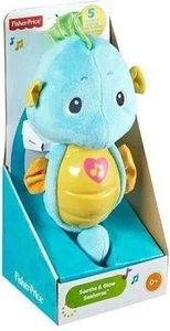 Fisher Price New Soothe & Glow Seahorse Blue Developmental Toy Newborn Baby Gift - Picture 1 of 5