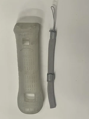 Genuine NINTENDO WII CONTROLLER REMOTE COVER CASE BLACK  CLEAR RVL-022 - Image 1 of 3