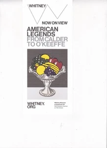 Whitney Museum promo flyer 4" x 9" two sided Alexander Calder O'Keefe 2014 - Picture 1 of 2