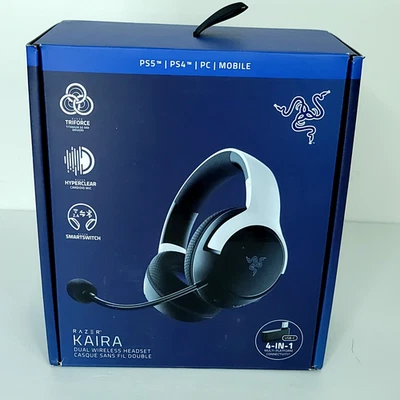 Razer Kaira Hyper Clear Wireless Over-Ear Gaming Headset PS4 Ps5 PC 4 in 1 NEW - Image 1 of 4