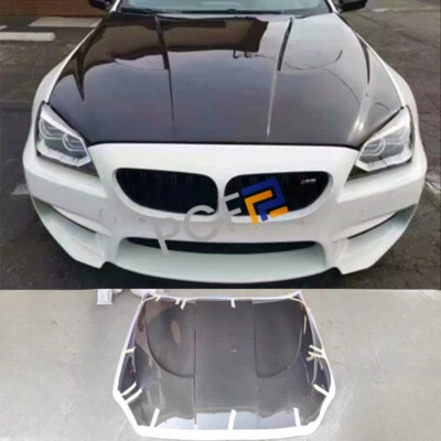 Cubierta de capó ventilada de carbono real para BMW Serie 6 M6 F06 F12 F13 12-17 Foto 1 de 4