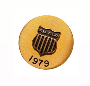 1979 PGA Tour Player Pin Gold Filled Official Golf Memorabilia Rare Badge - Picture 1 of 2