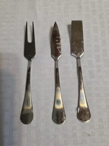 Cambridge Silversmiths, Set of 3 Stainless Charcuterie Utensils Retired - Picture 1 of 8