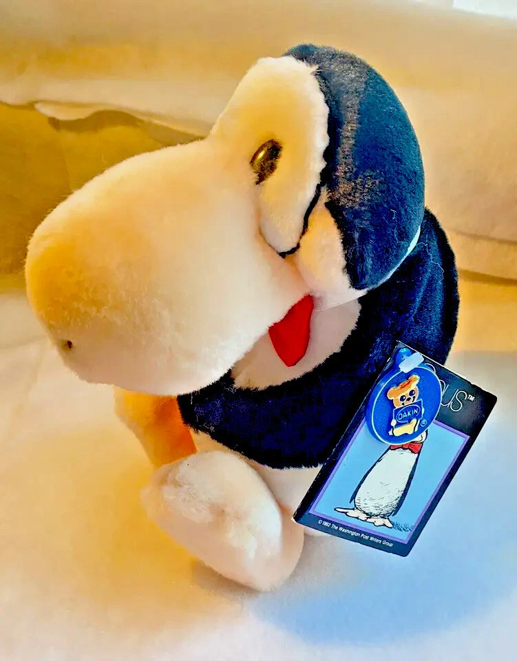 Vintage 1984 Dakin Opus Sitting 8" Plush With Tags Bloom County Penguin RARE HTF