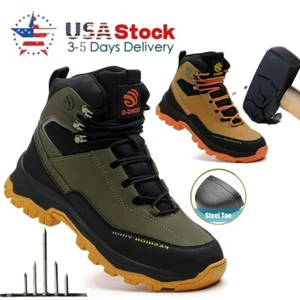 Mens Safety Shoes Indestructible Steel Toe Waterproof Work Boots Anti-Samshing - Picture 1 of 25