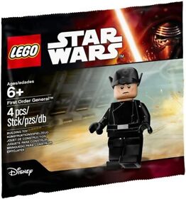 Star Wars First Order General Minifigure by Lego New in Bag 6 Pcs