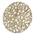 Gold Iron Tree Branch Round Shape Hollow Design Metall Wandbehang Dekor Gro Neu