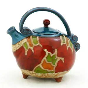 Ceramic handmade teapot, Art pottery teapot, Unique quirky teapot,Stoneware teap - Picture 1 of 7