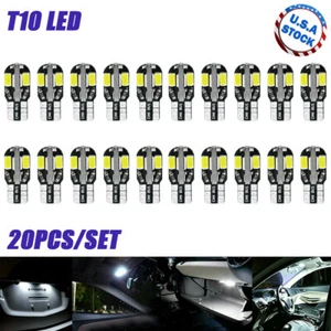 20 piezas LED T10 194 168 W5W Canbus Blanco Domo Licencia Marcador Lateral Bombilla 6000K - Imagen 1 de 11