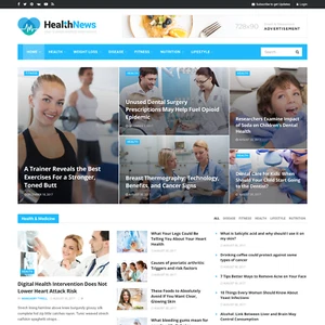 Health News Website Design with Free VPS Web Hosting and Installation - Picture 1 of 7