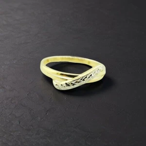 14 Karat Gelbgold Edelstein Ring Größe 10,5 - Bild 1 von 4
