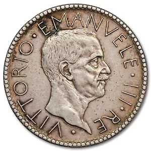 Italie - 20 lires 1928 R - argent - Victor-Emmanuel III - Rome - KM.69 - monnaie - Imagen 1 de 2