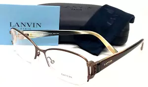 GAFAS CUADRADAS LANVIN VLN 034S 0SMQ 53 BRONCE/MARRÓN AUTÉNTICAS - Imagen 1 de 2