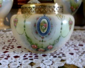 Seltene antike Windsor Kunstware Gibson & Sons edwardianisches Porzellan Rouge Rose Vase - Bild 1 von 8