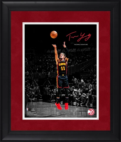 Trae Young Atlanta Hawks Framed 11" x 14" Spotlight Photograph Cover