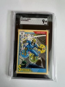 SGC 9 1991 Impel Marvel #34 Speedball PSA 9 - Imagen 1 de 1