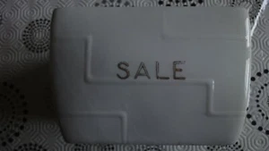 Antico Contenitore da Parete per Sale in Ceramica anni '40 - Foto 1 di 4
