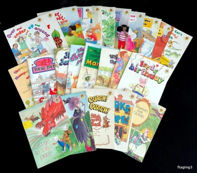 Lot Eureka Treasure Chest Vintage School Readers Pigtale Bumper Stage Early Home - image 1 of 4