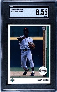1989 Upper Deck Jose Urbie #181 SGC 8.5 D.O.B. ERROR - Picture 1 of 2