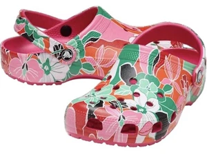 Zueco Crocs Clásico Grabado en Madera Floral Para Mujer Dragón Fruta Flor Estampado Talla J 5 - Imagen 1 de 6
