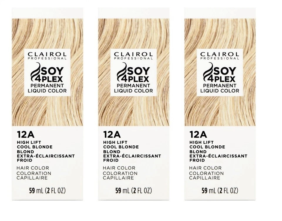 BL Clairol Liquicolor Perm 12A/Hl-V High Lift Cool Blonde 2oz each *Three Pack* - Image 1 of 1