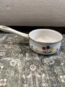 Olla para salsa colección Tulip Tyme años 80 de colección 6" de diámetro SIN TAPA - Imagen 1 de 6