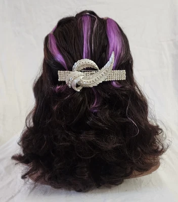 Original Broche Barrett Boda Estrás Impresionante Hermoso Elegante Foto 1 de 4