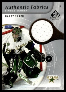 Artefactos de cubierta superior 2005-06 hechos automáticos Marty Turco automático estrellas de Dallas #AF-MT - Imagen 1 de 2