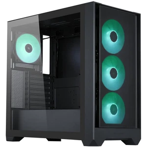 Silentware Flow 110 A-RGB Black | Gehäuse ohne Netzteil | *NEUWARE* | Midi Tower - Bild 1 von 6