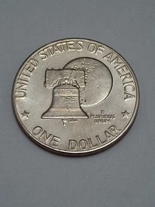 1776-1976 Eisenhower Bicentennial $1 One Dollar Type 2 Ike US Mint Coin Ike406 - Picture 1 of 2