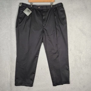 Jos. A. Bank Travelers Collection Dress Pants Men 40x30 Black Pleated Formal NWT - Picture 1 of 12