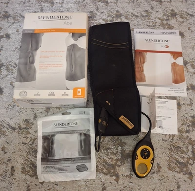 Slendertone Abs X-10 sistema de toner muscular abdominal cinto com controle remoto 390 *LEIA* - Imagem 1 de 4