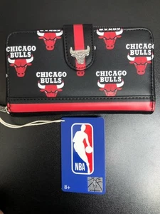 Loungefly NBA Chicago Bulls Logo Wallet New with Tags FAST SHIP - Picture 1 of 12