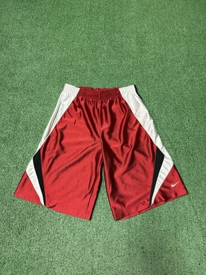 Pantalones Cortos de Baloncesto Nike Dazzle Vintage Y2K Niños Talla Mediana 10-12 Rojo Cordón Foto 1 de 4