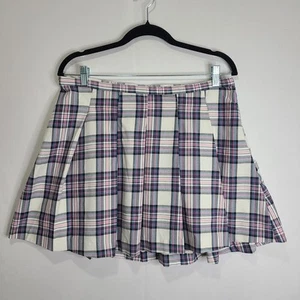Wonder Nation Girls XL (14-16) Pink/Blue Plaid Pleated Skirt - Picture 1 of 17
