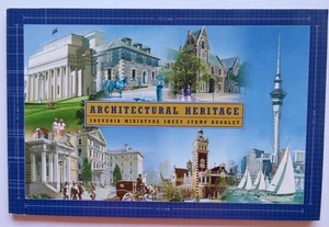 2002 New Zealand Post Souvenir Stamp Booklet: ARCHITECTURAL HERITAGE - Picture 1 of 5