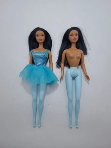 Christie Ballerina Barbie Bambola Afroamericana Blu Tutù Blu Leggings X2 - Foto 1 di 10