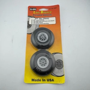 DU-BRO Low Bounce Treaded Wheels 2-3/4 (2) DUB275T for RC Airplane - Picture 1 of 4